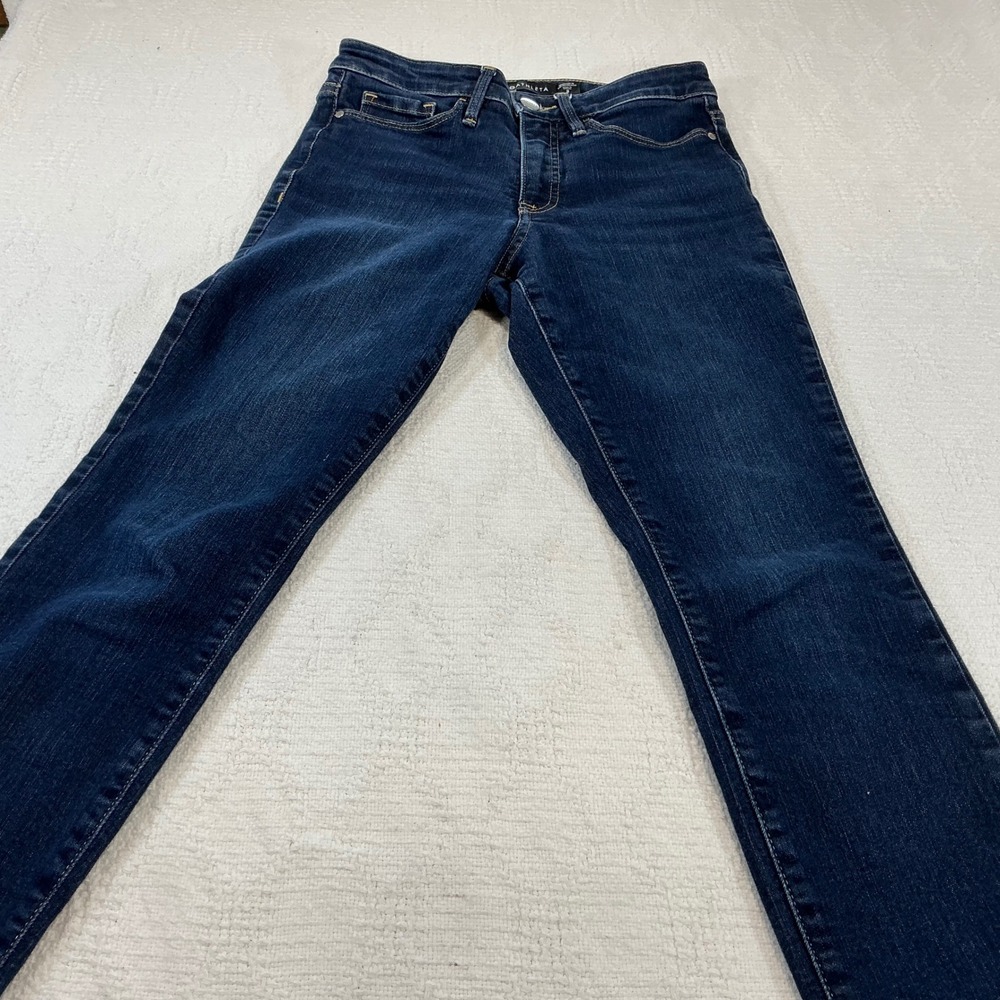 Athleta Womens Dark Wash High Rise Skinny Denim Jeans Blue Size 2 - Picture 5 of 9